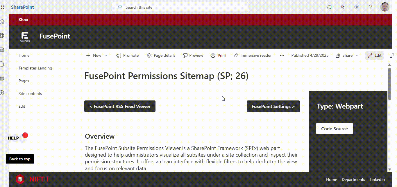 Sitemap Permissions