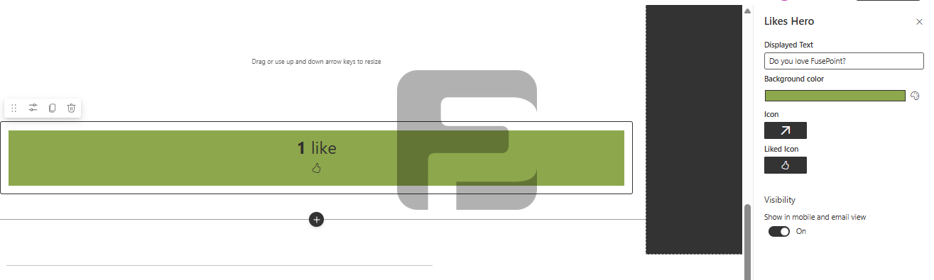 FusePoint Likes Hero UI