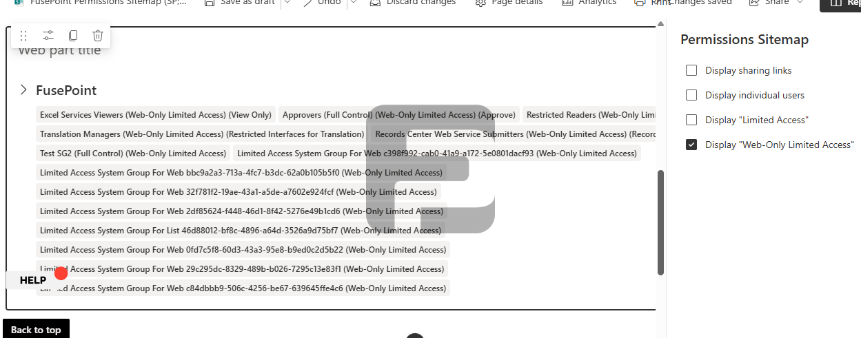 FusePoint Permissions Screenshot