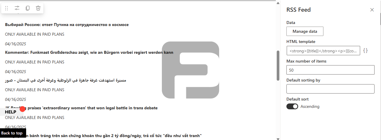 FusePoint RSS Feed Viewer Screenshot