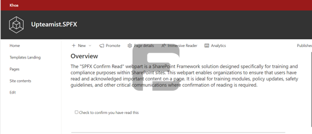 Fusepoint Confirm Read