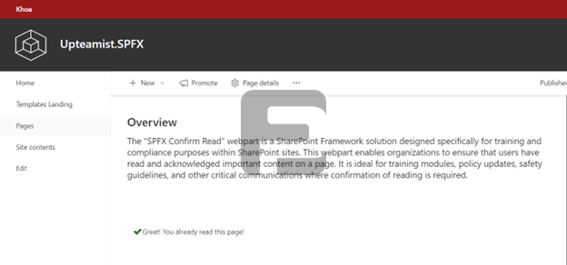 Fusepoint Confirm Read