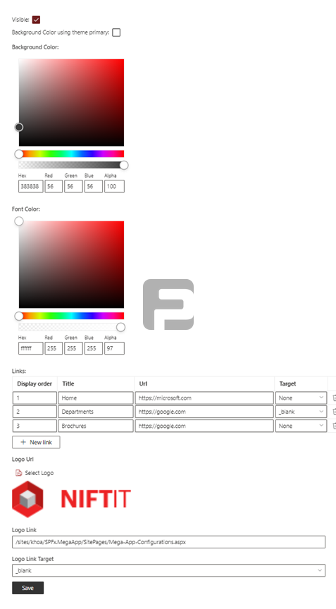 Fusepoint Footer Extension