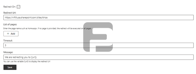 Fusepoint Redirect Extension