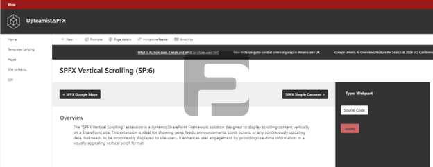 Fusepoint Vertical Scrolling