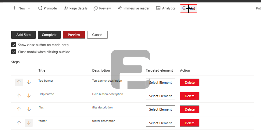FusePoint Walktour Steps