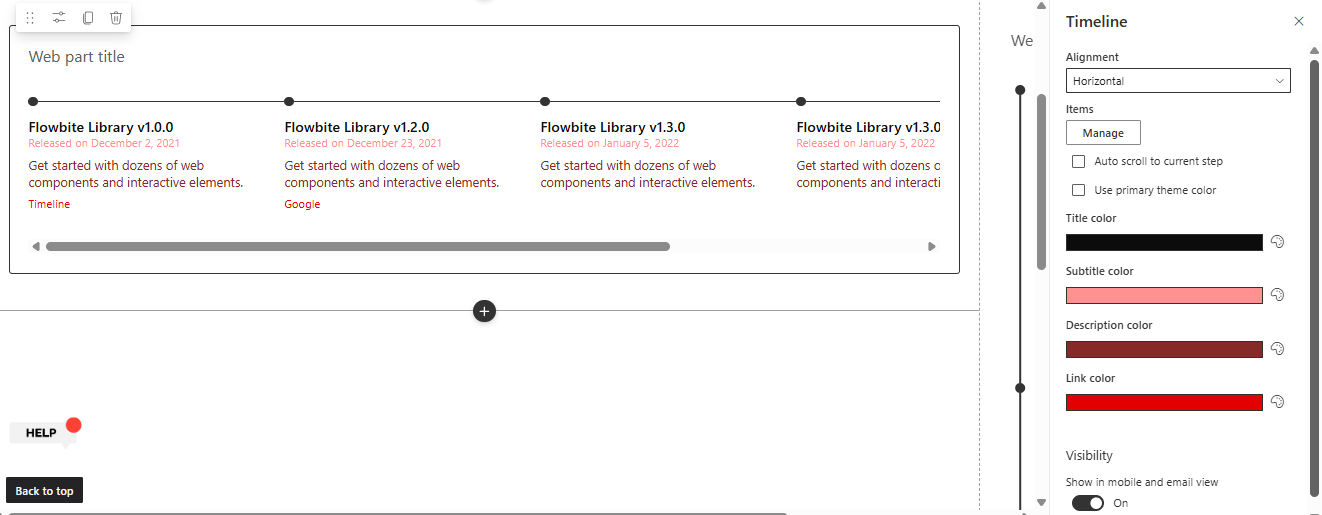 FusePoint Timeline Example